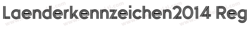 Laenderkennzeichen2014 Reg GBpc EUC字体转换